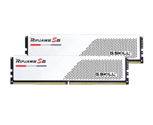 Kit Memorie G.Skill Ripjaws S5 White 32GB, DDR5-5600MHz, CL36, Dual Channel