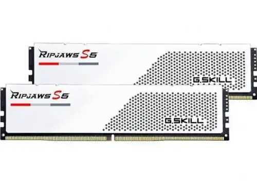 Kit Memorie G.Skill Ripjaws S5 XMP 3.0 White 32GB, DDR5-6000Mhz, CL32, Dual Channel