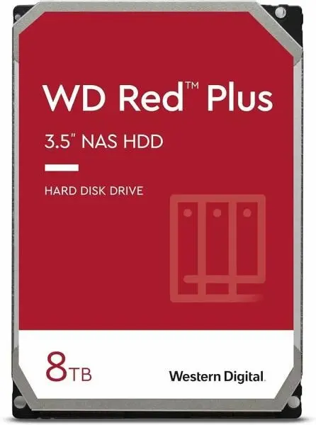 HDD Western Digital Red Plus, 8TB, SATA-III, 5640 rpm, 3.5inch