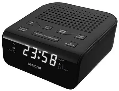 Radio cu ceas Sencor SRC 136 (Negru)