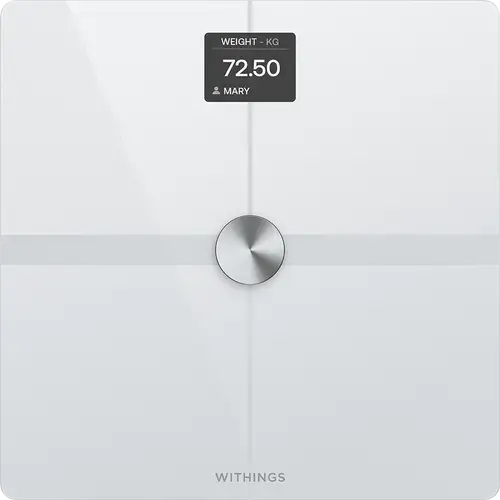 Cantar Wi-Fi pentru compozitie corporala avansata Withings Body Smart, Alb