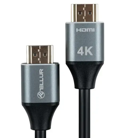 Cablu High Speed HDMI 2.0 Tellur, 4K, 18Gbps, tata-tata, Ethernet, aurit, 1.5m, Negru
