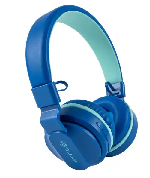 Casti Stereo Tellur Buddy, Bluetooth, Microfon (Albastru)