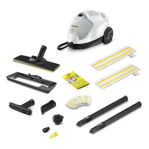 Aparat de curatat cu aburi Karcher Steam Cleaner SC 4 EasyFix Plus 1.512-640.0, 2000 W, 3.5 bari, Rezervor 0.8 l (Alb/Negru)