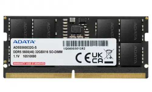 Memorie SO-DIMM A-Data AD5S560032G-S, 32GB, DDR5-5600MHz, CL46