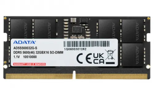 Memorie SO-DIMM A-Data AD5S560032G-S, 32GB, DDR5-5600MHz, CL46