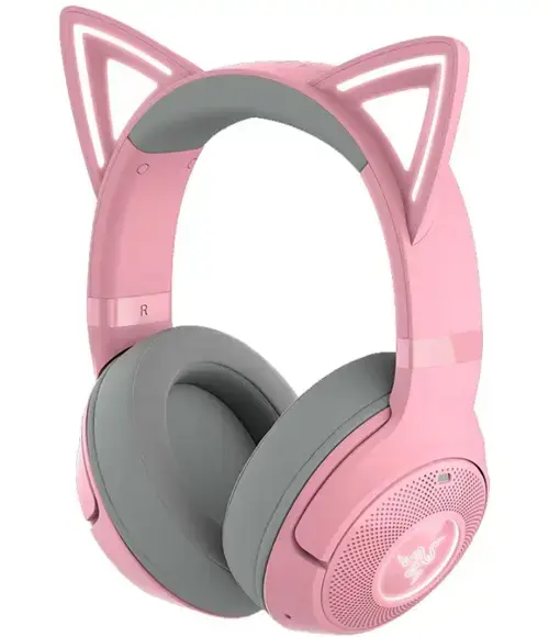 Casti Razer Kraken Kitty V2 Bluetooth 5.2 Quartz Edition, microfon (Roz)