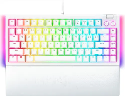 Tastatura gaming Razer BlackWidow V4 75%, USB, Iluminare RGB (Alb)