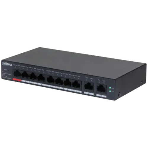 Switch Dahua CS4010-8GT-110, Gigabit, 8 Porturi, PoE