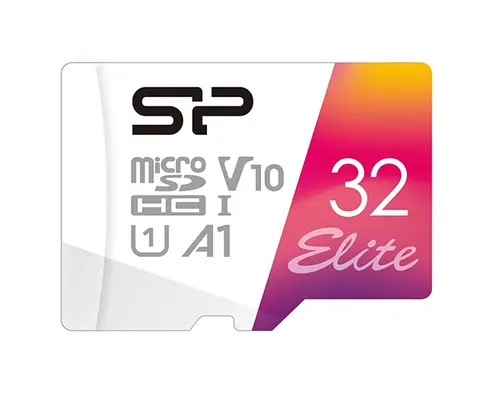 Card de memorie Silicon Power Elite, microSDHC, 32GB, Class 10, UHS-I U1, V10, A1 + Adaptor SD