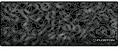 Mousepad Floston TOPOGRAPHIC (Negru)
