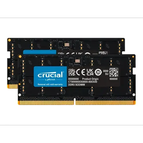Memorii laptop Crucial, DDR5, 96 GB (2 x 48GB), 5600 MHz, CL46, Dual Channel