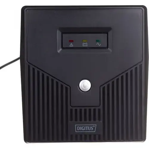 UPS Digitus, Line/ Ineractive LED 1000VA/600W 2x12V/7Ah AVR 4xSchuko USB RS232 RJ45, Negru