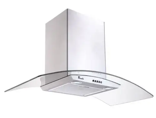 Hota decorativa Tornado Eva 1200 (90), 1 Motor Turbo, 3 Viteze, 1200 m3/h, Filtru anti-grasimi, Clasa C, 90 cm (Inox)