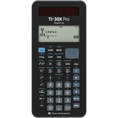 Calculator stiintific avansat Texas Instruments TI-30X PRO MathPrint, afisaj MultiView™ cu 4 linii