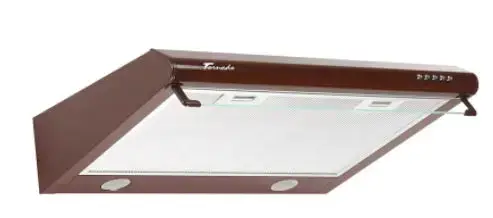 Hota traditionala Tornado Bona 20 (60) LED, 2 motoare, latime 60 cm, absorbtie 560 m3/ora, filtru anti-grasimi aluminiu 5 straturi (Maro)