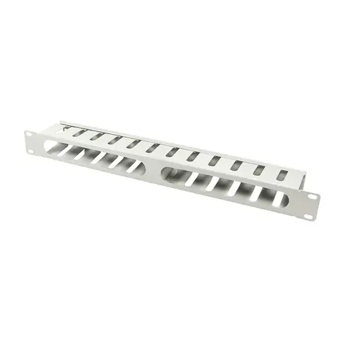 Panou gestionare cabluri Logilnk, tip masca orizontala perforata / masca orizontala cu capac detasabil, 19 inch, 1U