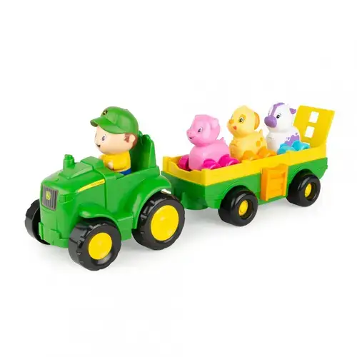 Tractoras cu remorca, animalute si sunete