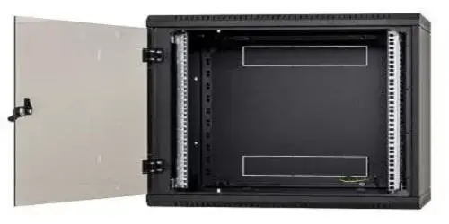 Rack de perete Triton sectiune simpla 9U 600mm, securizare cu cheie, IP30