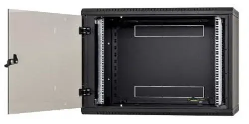 Rack de perete Triton sectiune simpla 9U 600mm, securizare cu cheie, IP30