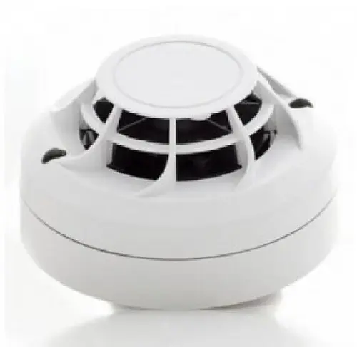 Detector de temperatura  Morley-IAS cu izolator, Tehnologie de rețea MESH wireless cu comunicare bidirecțională;   18 canale RF la 865 Mhz-870 Mhz