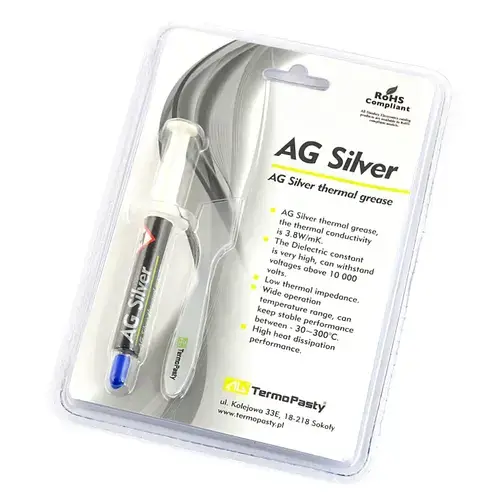 Pasta Termoconductoare Termopasty AG Silver, 3g ART.AGT-107