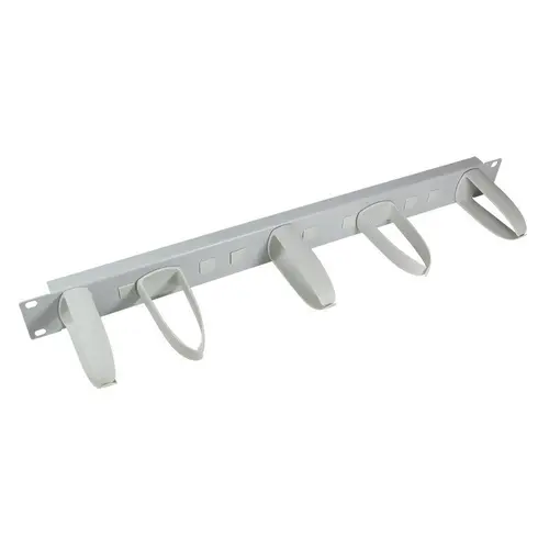 Panou gestionare cabluri LOGILINK, tip masca orizontala, 19 inch, 1U, Gri