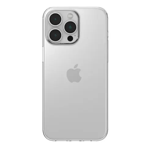 Husa protectie spate Devia pentru Apple iPhone 15 Pro, Silicon (Transparent)