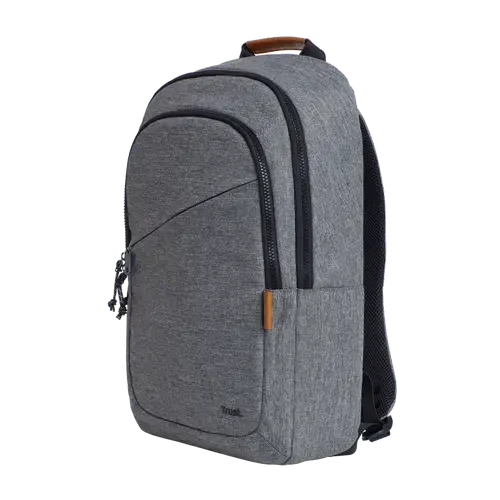 Rucsac laptop Trust Avana 16inch, material POM, RPET Polyester, RPET twill polyester, volum 20 L, Gri