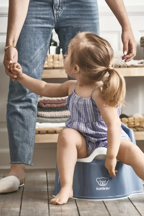 Olita cu protectie spate BabyBjorn  Potty Chair Deep (Albastru)