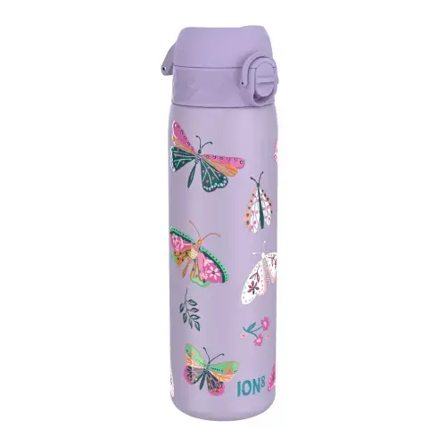 Sticla apa Slim Ion8 Butterflies, inox, 500ml