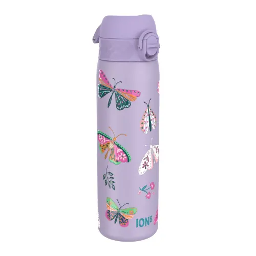 Sticla apa Slim Ion8 Butterflies, inox, 500ml