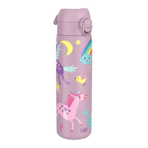 Sticla apa pentru copii Ion8 Unicorns Slim, inox, 600ml