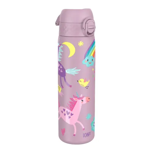 Sticla apa pentru copii Ion8 Unicorns Slim, inox, 600ml