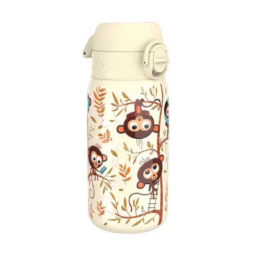 Sticla apa pentru copii Ion8 Monkeys, inox, 400ml