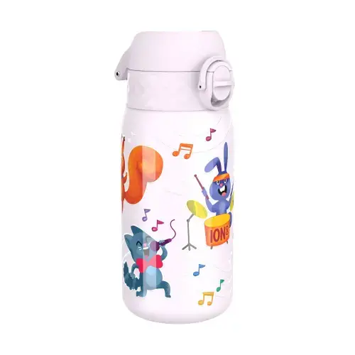Sticla apa pentru copii Ion8 Animal Band, inox, 400ml