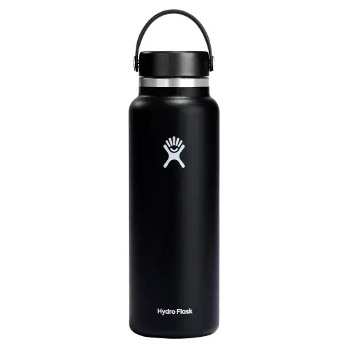 Sticla termos Hydro Flask Wide Mouth Black, inox, 1,18L