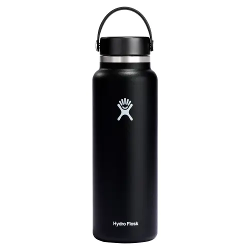 Sticla termos Hydro Flask Wide Mouth Black, inox, 1,18L
