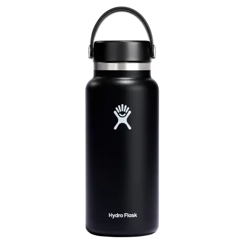 Sticla termos Hydro Flask Wide Mouth Black, inox, 950ml