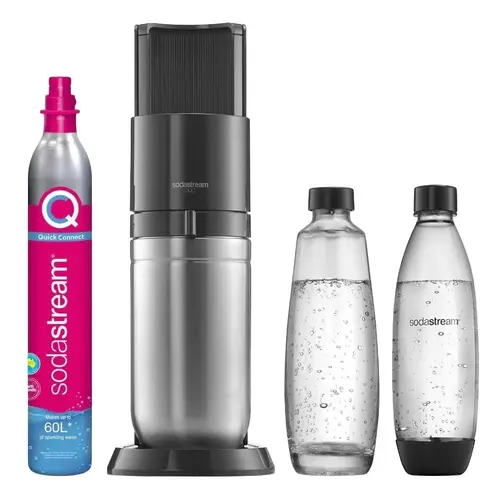 Aparat sifon SodaStream Duo, cu 2 sticle incluse, Negru