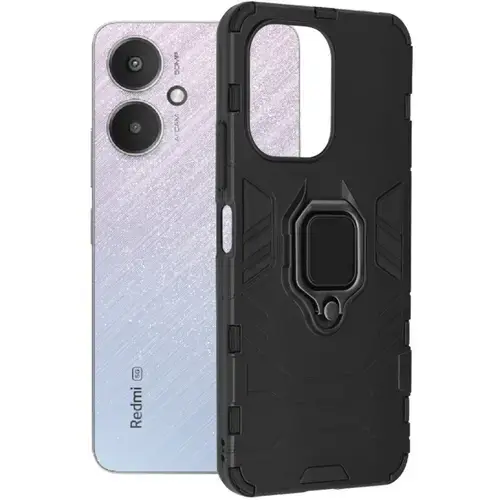 Husa Silicon Lemontti Shield Xiaomi Redmi 13C 4G / 13C 5G / Poco M6 / C65, Negru