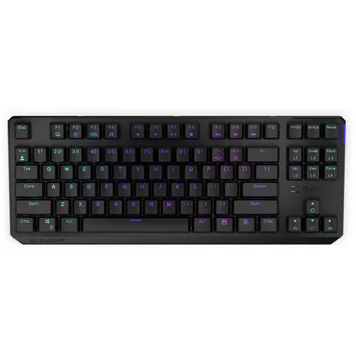 Tastatura Mecanica Endorfy Thock TKL Wireless, iluminare RGB, USB-A, Bluetooth, Switch Kailh Box Black, Layout US (Negru)