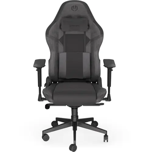 Scaun gaming Endorfy Scrim BK, Piele/Textil, Suport lombar din spuma cu memorie, Ajustare brate 4D, Sarcina maxima 120 kg (Negru)