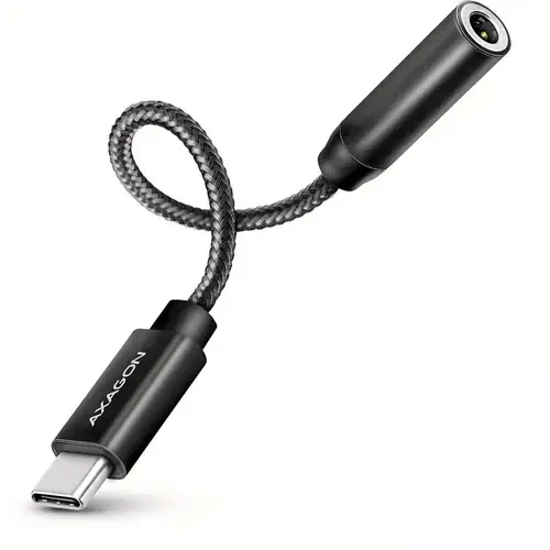 Adaptor audio Axagon ADA-HC, USB Type-C la Stereo Jack 3.5 mm (Negru)