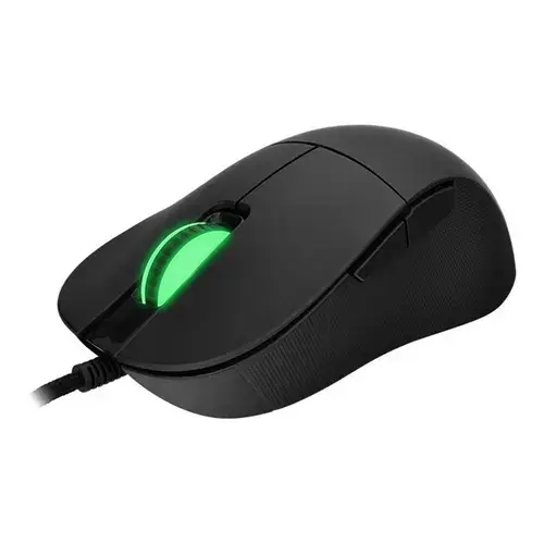 Mouse optic gaming Thermaltakle Premium Damysus, iluminare RGB, Ergonomic, Cu fir, 19000 dpi (Negru)