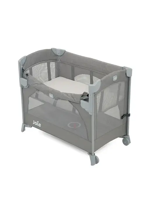 Patut pliant pentru cosleeping Joie  Kubbie Foggy Gray, 99 x  59.5 x 80.5cm
