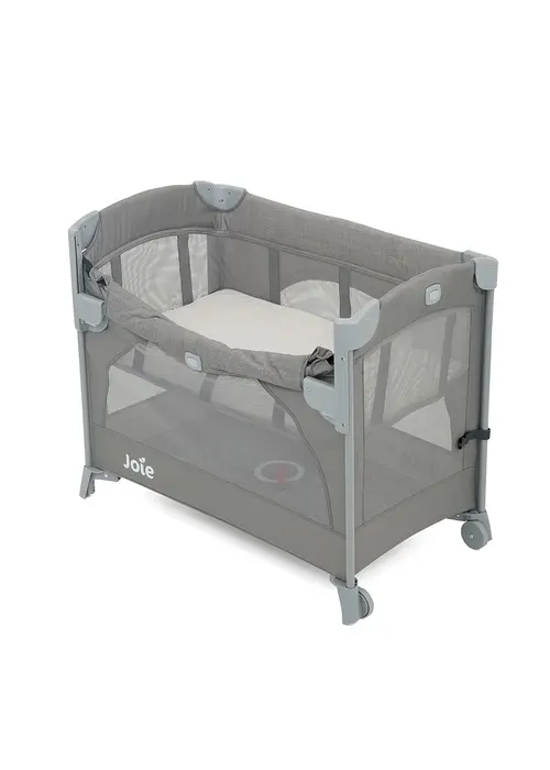 Patut pliant pentru cosleeping Joie  Kubbie Foggy Gray, 99 x  59.5 x 80.5cm