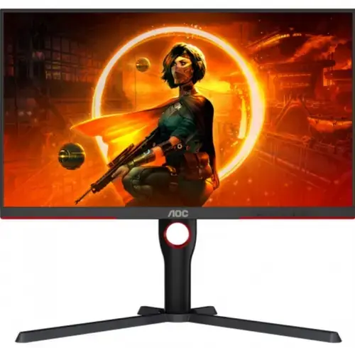 Monitor Gaming VA LED AOC 27inch Q27G3XMN/BK, QHD (2560 x 1440), HDMI, DisplayPort, Pivot, 180 Hz, 1 ms (Negru/Rosu)