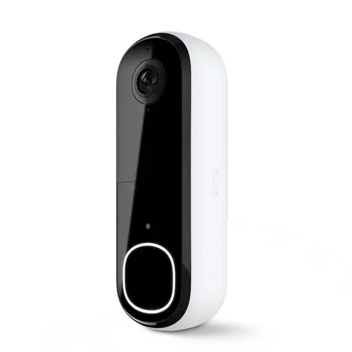 Sonerie inteliganta cu camera video Arlo Essential Gen.2, 2K, Senzor miscare, Night Vision, Audio (Alb/Negru)