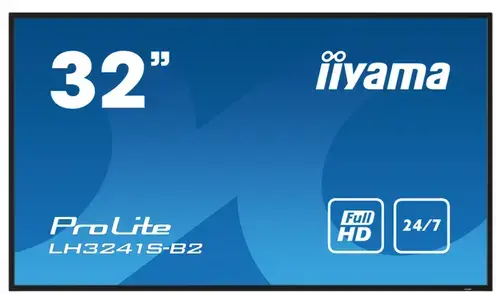 Ecran Profesional IPS LED Iiyama 31.5inch LH3241S-B2, Full HD (1920 x 1080), VGA, HDMI, Boxe (Negru)